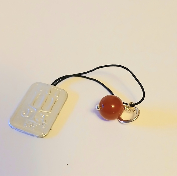 James Avery Changeable Heart Charm W/ Rtd Terra Cotta Enhancer Bead - Picture 2 of 9